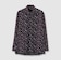 FLOWER PRINT CORDUROY FLY FRONT 　SHIRT