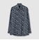 FLOWER PRINT CORDUROY FLY FRONT 　SHIRT