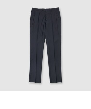WOOL TROPICAL STRETCH TAPERED SLACKS