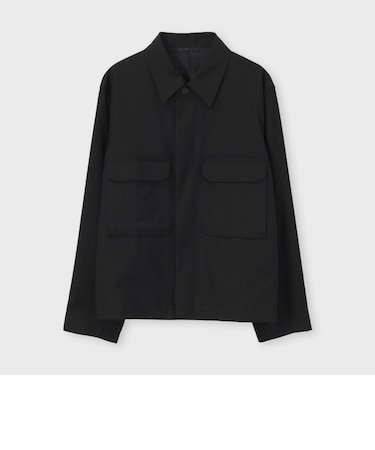 WOOL FLANNEL SHIRT BLOUSON