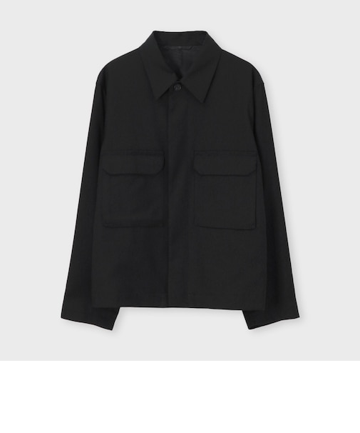 WOOL FLANNEL SHIRT BLOUSON