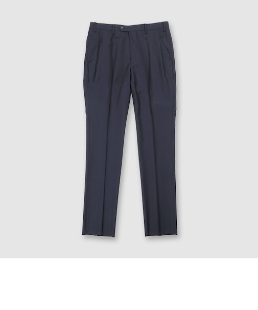 WOOL LYOCELL TAPERED SLACKS