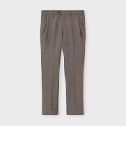 WOOL SILK GUN CLUB CHECK TAPERED  SLACKS [ウールシルク ガンクラブパンツ]