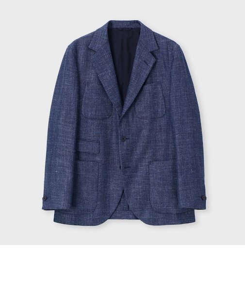 WOOL SILK LINEN HUNTING JACKET [ホップサック ハンティングジャケット]