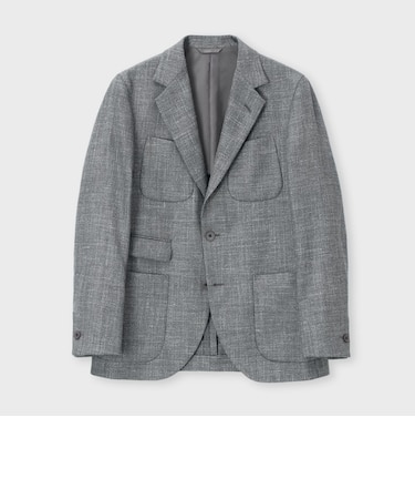 WOOL SILK LINEN HUNTING JACKET [ホップサック ハンティングジャケット]