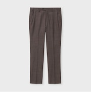 WOOL SILK CHAMBRAY TAPERED  SLACKS [ウールシルク シャンブレーパンツ]