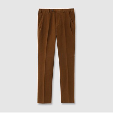 DIAGONAL MOLESKIN TAPERED 　SLACKS