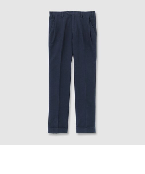 DIAGONAL MOLESKIN TAPERED 　SLACKS