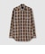 COTTON／LINEN PLAID WESTERN SHIRT