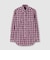 COTTON／LINEN PLAID WESTERN SHIRT