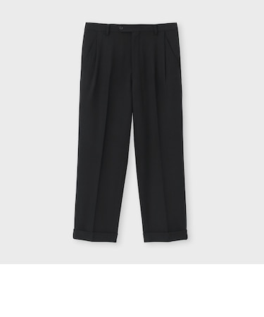 WOOL NATURAL STRETCH STRAIGHT  SLACKS [ウール ナチュラルストレッチ パンツ]