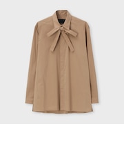 SOLID JANNE BOW 　BLOUSE