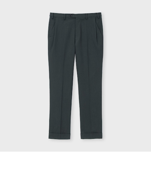 HERRINGBONE CASUAL  TAPERD SLACKS [ヘリンボーン テーパードパンツ]