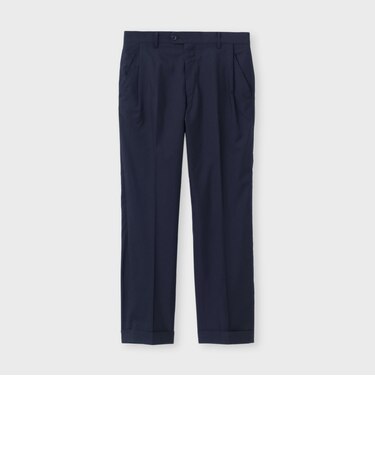 WOOL SILK STRAIGHT  SLACKS [ウールシルク ストレートパンツ]