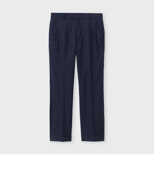 WOOL SILK STRAIGHT  SLACKS [ウールシルク ストレートパンツ]