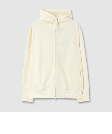 TRICOT CORDUROY ZIP UP  HOODIE