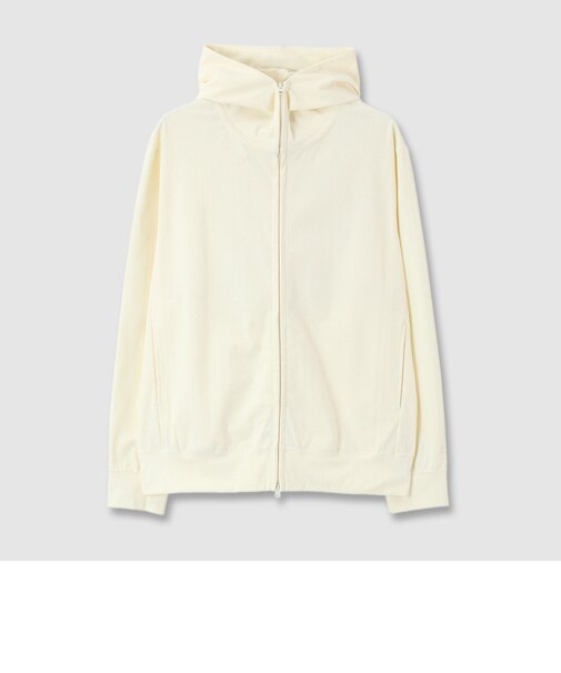 TRICOT CORDUROY ZIP UP  HOODIE