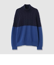 BLOCKING HIGH NECK KNIT