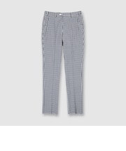 WOOL SUCKER GINGHAM CHECK SLACKS