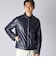 PADDED LEATHER BIKER 　JACKET