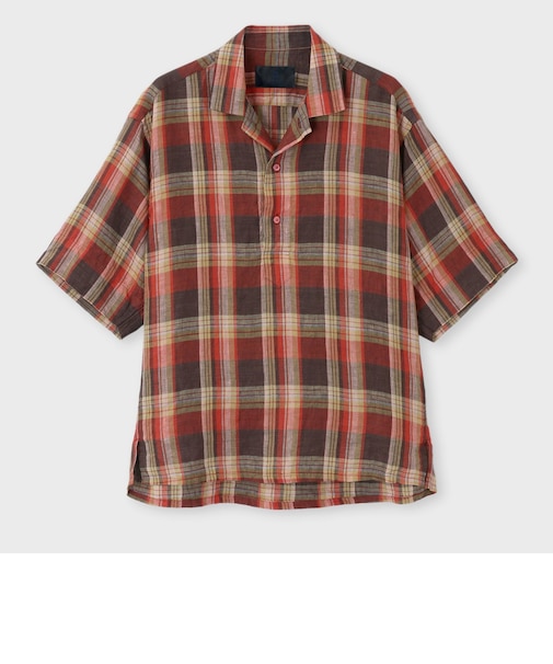 PROVENCE COLOUR CHECK SS SKIPPER [プロヴァンスチェック リネンSSスキッパー]