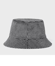 GINGUM CHECK VELVET BUCKET　HAT