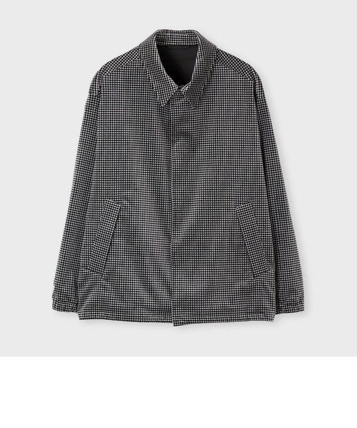 GINGUM CHECK VELVET COACH JACKET