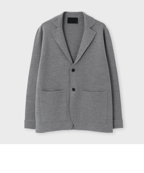 EFMW MILANO RIB KNIT JACKET [エクストラファインメリノ ニットジャケット]
