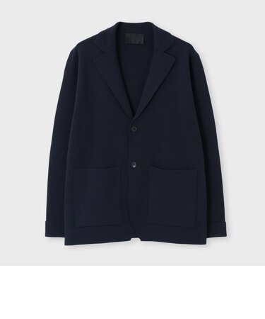 EFMW MILANO RIB KNIT JACKET [エクストラファインメリノ ニットジャケット]