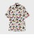 FLOWER PRINT FLY FRONT SS SHIRT [ドローイングフラワー プリントSSシャツ]
