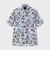 FLOWER PRINT FLY FRONT SS SHIRT [ドローイングフラワー プリントSSシャツ]