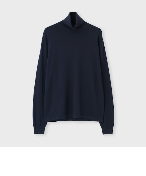 EFMW TURTLE NECK KNIT [エクストラファインメリノ タートルネック]