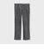 GINGUM CHECK VELVET BOOT CUT 　SLACKS