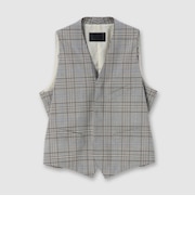 GRAIN PLAID EMSEMBLE VEST