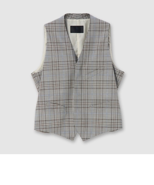 GRAIN PLAID EMSEMBLE VEST