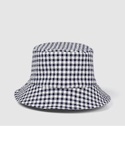 WOOL SUCKER GINGHAM CHECK  HAT