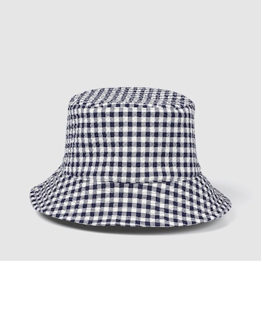 WOOL SUCKER GINGHAM CHECK HAT
