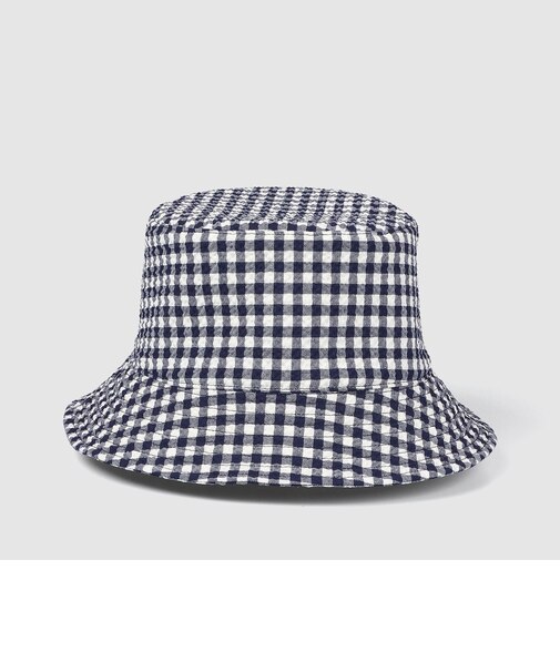 WOOL SUCKER GINGHAM CHECK HAT