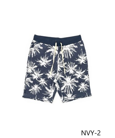FLEECE PRINT SHORTS