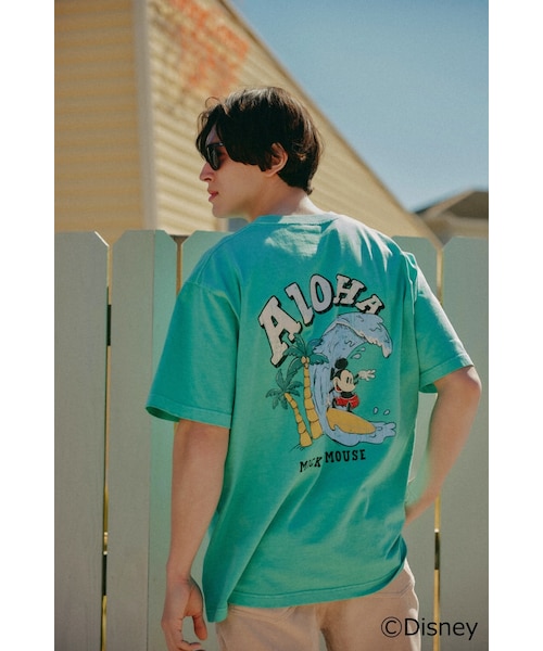 LOCAL MOTION/MICKEY MOUSE PIGMENT TEE｜ローカルモーションの
