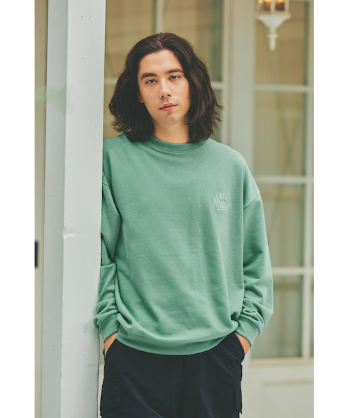 DENIM PATCH SWEAT