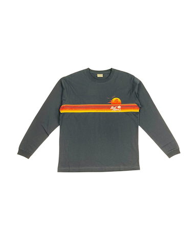 ﾌﾛﾝﾄﾗｲﾝﾌﾟﾘﾝﾄ長袖Tｼｬﾂ