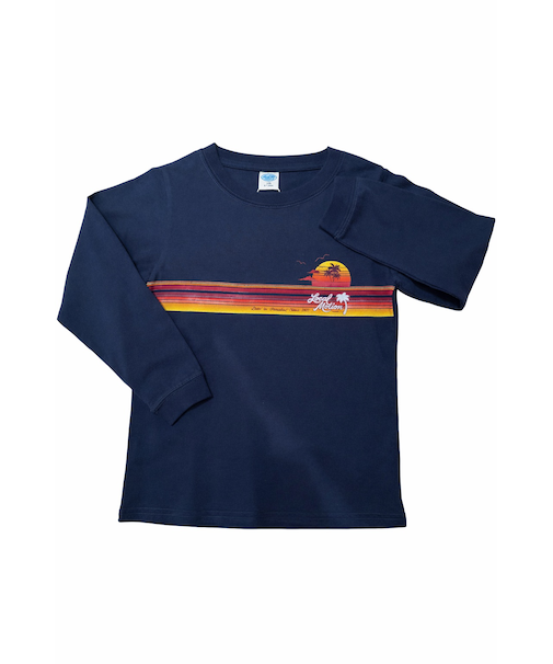 ﾌﾛﾝﾄﾗｲﾝﾌﾟﾘﾝﾄ長袖Tｼｬﾂ