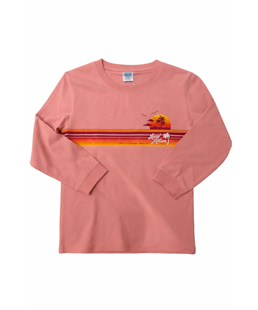 ﾌﾛﾝﾄﾗｲﾝﾌﾟﾘﾝﾄ長袖Tｼｬﾂ