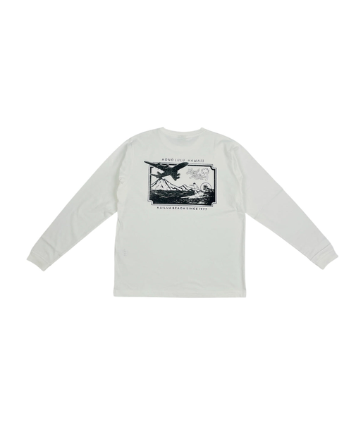 ﾌﾛﾝﾄﾗｲﾝﾌﾟﾘﾝﾄ長袖Tｼｬﾂ