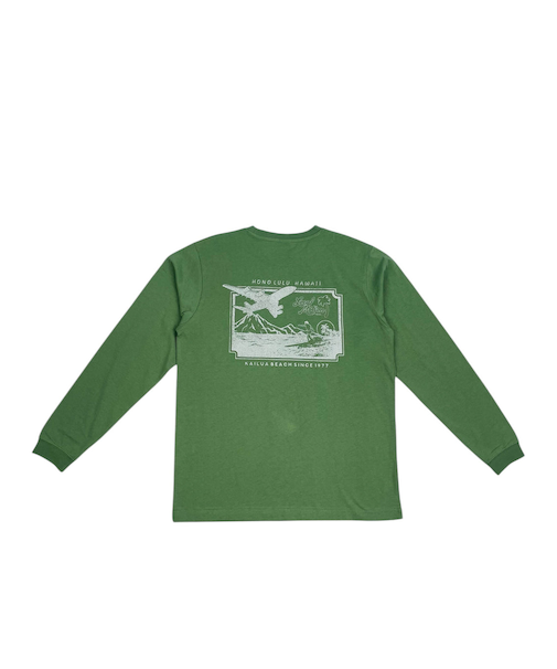 ﾌﾛﾝﾄﾗｲﾝﾌﾟﾘﾝﾄ長袖Tｼｬﾂ