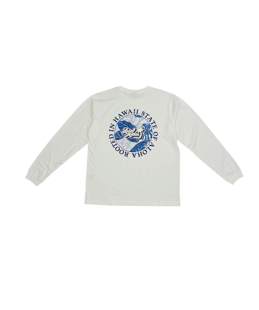 ﾌﾛﾝﾄﾗｲﾝﾌﾟﾘﾝﾄ長袖Tｼｬﾂ