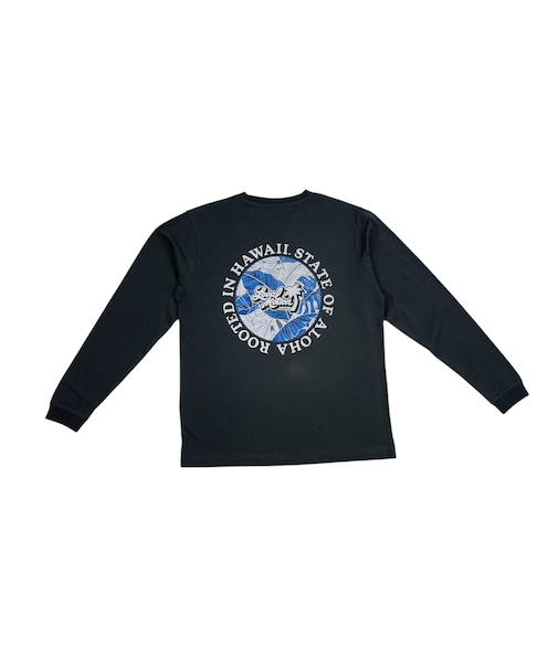 ﾌﾛﾝﾄﾗｲﾝﾌﾟﾘﾝﾄ長袖Tｼｬﾂ