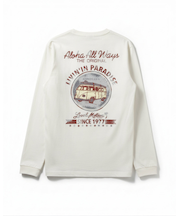 ﾌﾛﾝﾄﾗｲﾝﾌﾟﾘﾝﾄ長袖Tｼｬﾂ