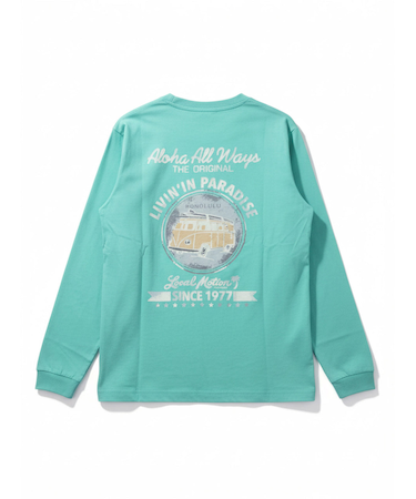 ﾌﾛﾝﾄﾗｲﾝﾌﾟﾘﾝﾄ長袖Tｼｬﾂ